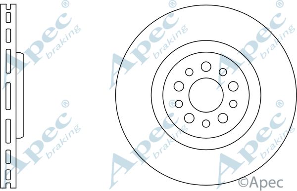 APEC BRAKING Jarrulevy DSK2584